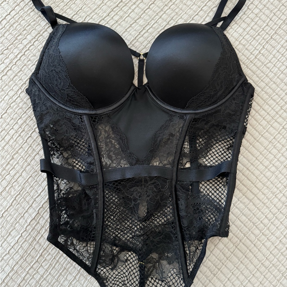 Victoria's Secret Black Lace Bustier